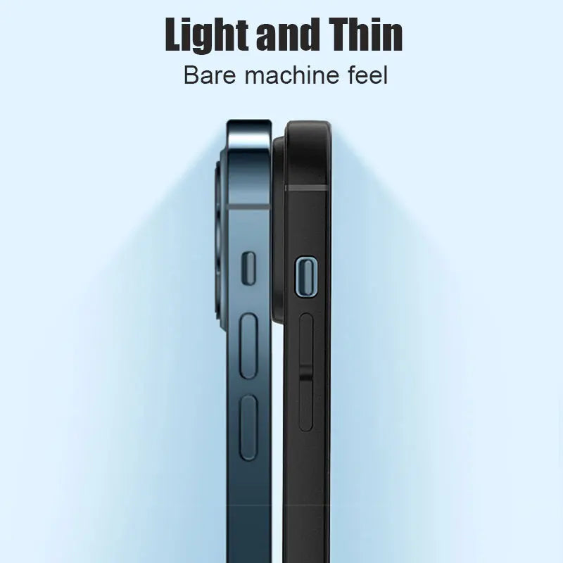 Luxury Black Phone Case For iPhone 16 15 14 11 12 13 Pro Max 7 8 Plus 13 Mini 16E SE 2022 Xr X Xs Matte Soft Back Cover Case