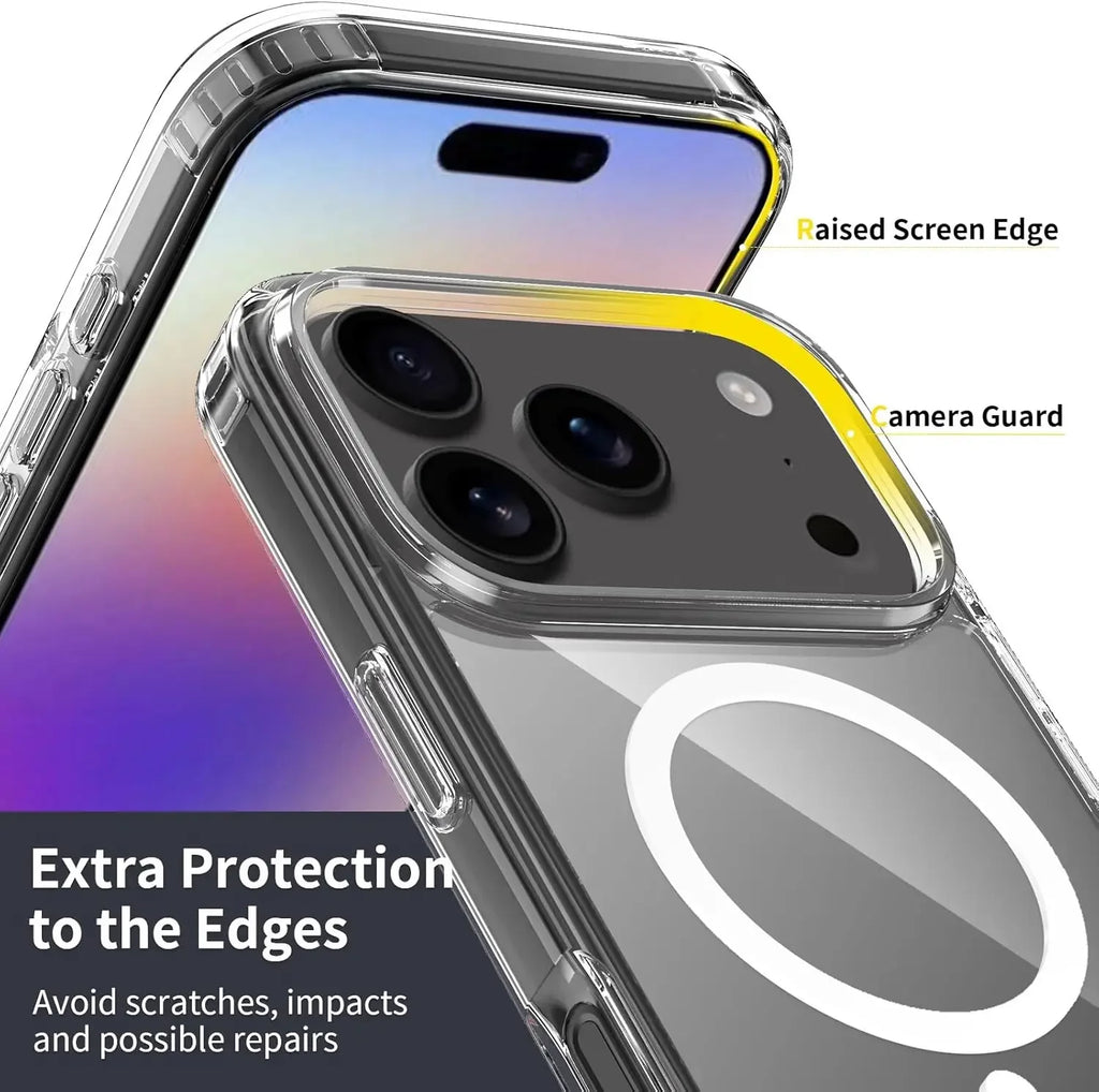 Strong Magnetic Case For iPhone 17 Pro Max/17Pro/17Air Transparent Phone Cover For iPhone 17 Suit for Magsafe Charging Shell