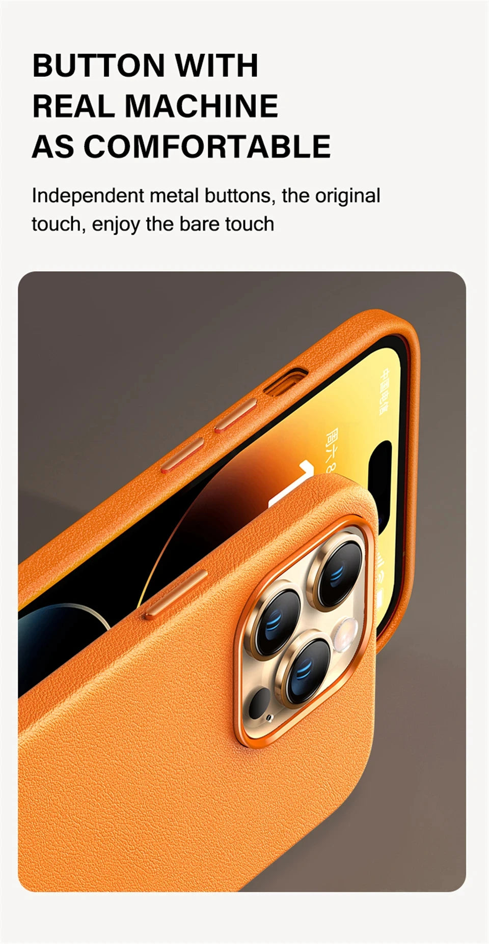 Original Leather Wireless Charging Animation Cases for iPhone 16 15 14 13 Pro Max Magsafe Phone Case Magnetic Cover Accessories