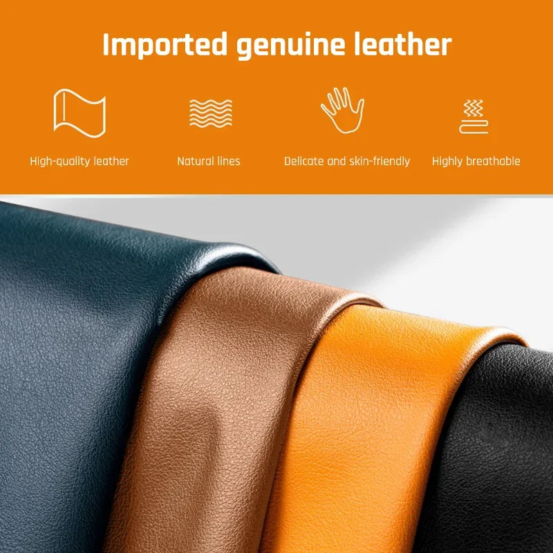 Original Leather Wireless Charging Animation Cases for iPhone 16 15 14 13 Pro Max Magsafe Phone Case Magnetic Cover Accessories